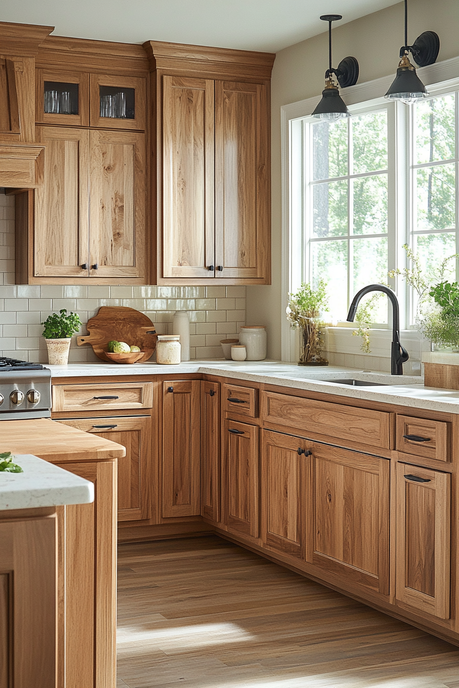 oak kitchen cabinets