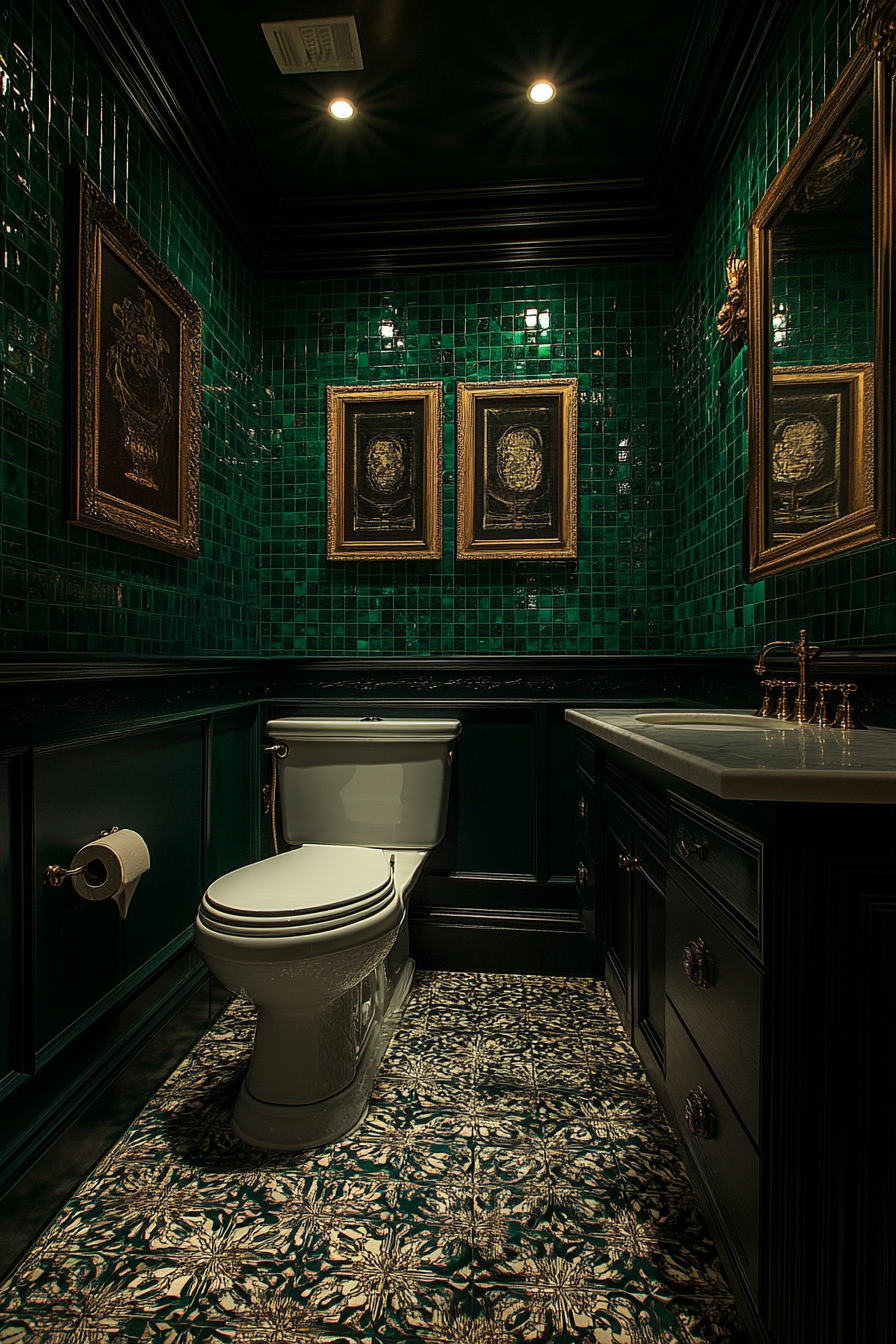 green bathroom