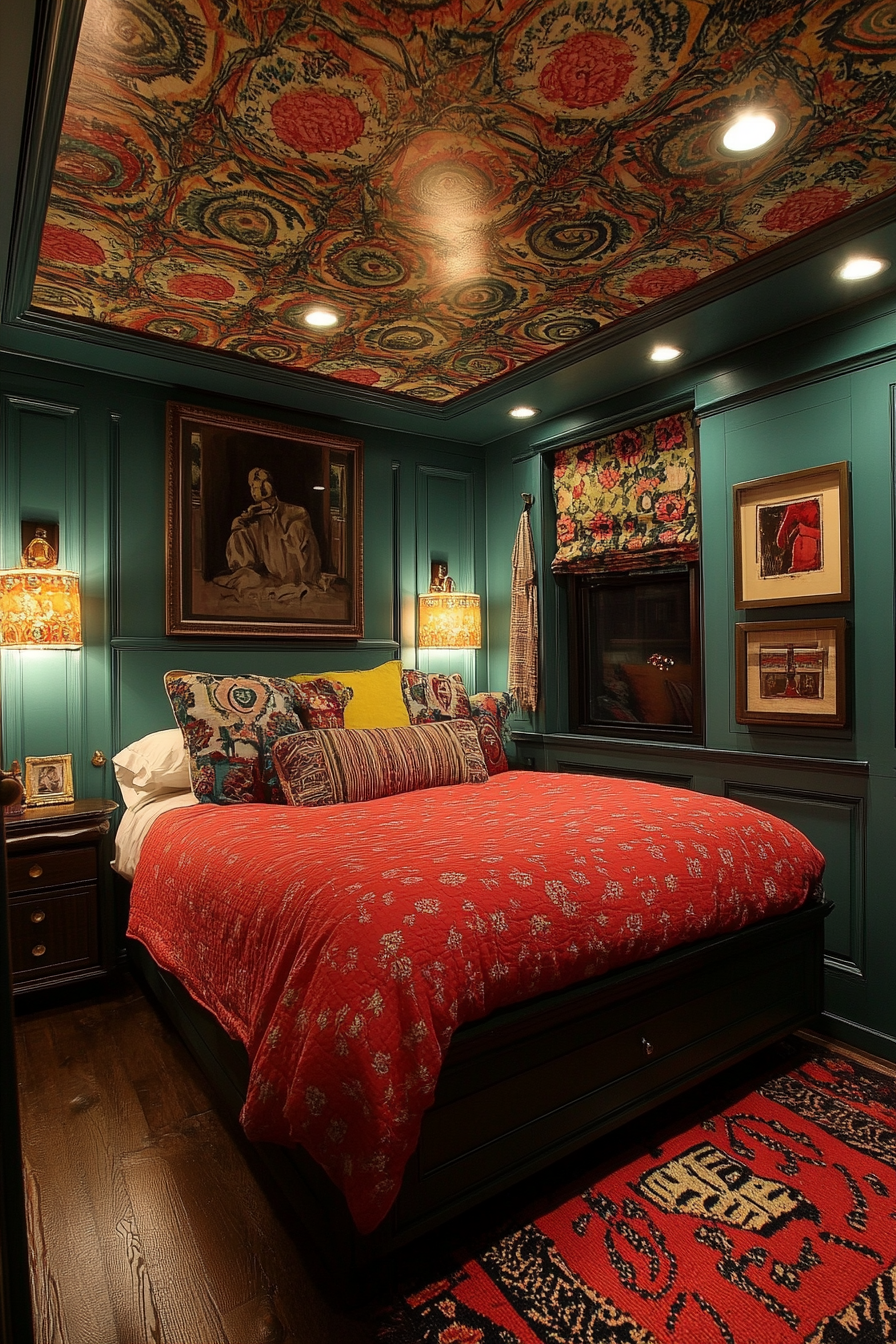 Small Maximalist Bedroom