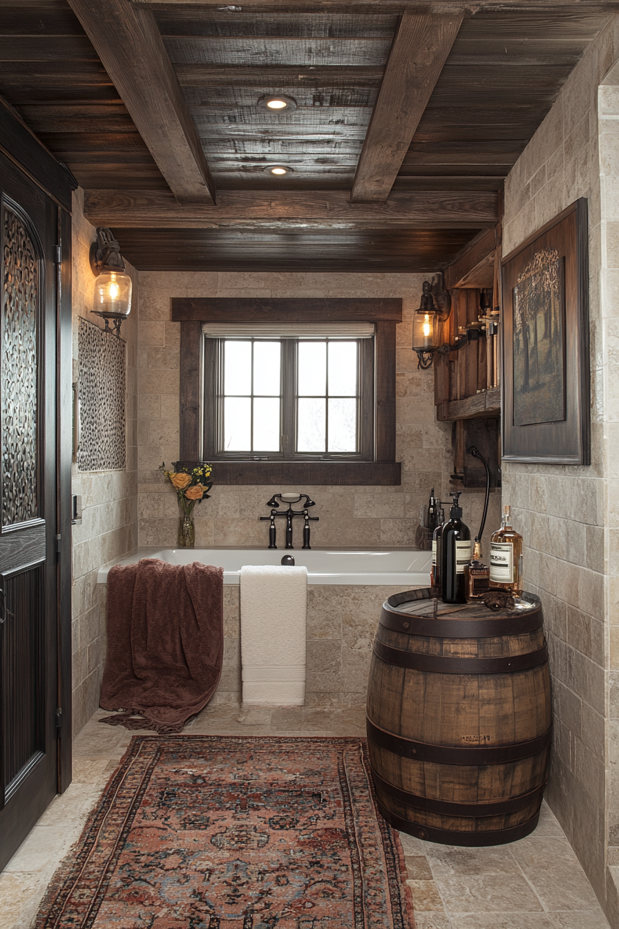 Rustic Wet Room Ideas