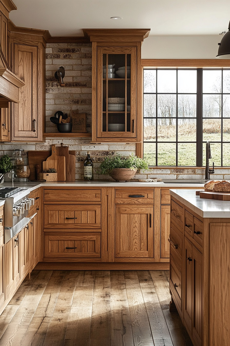 oak kitchen cabinets