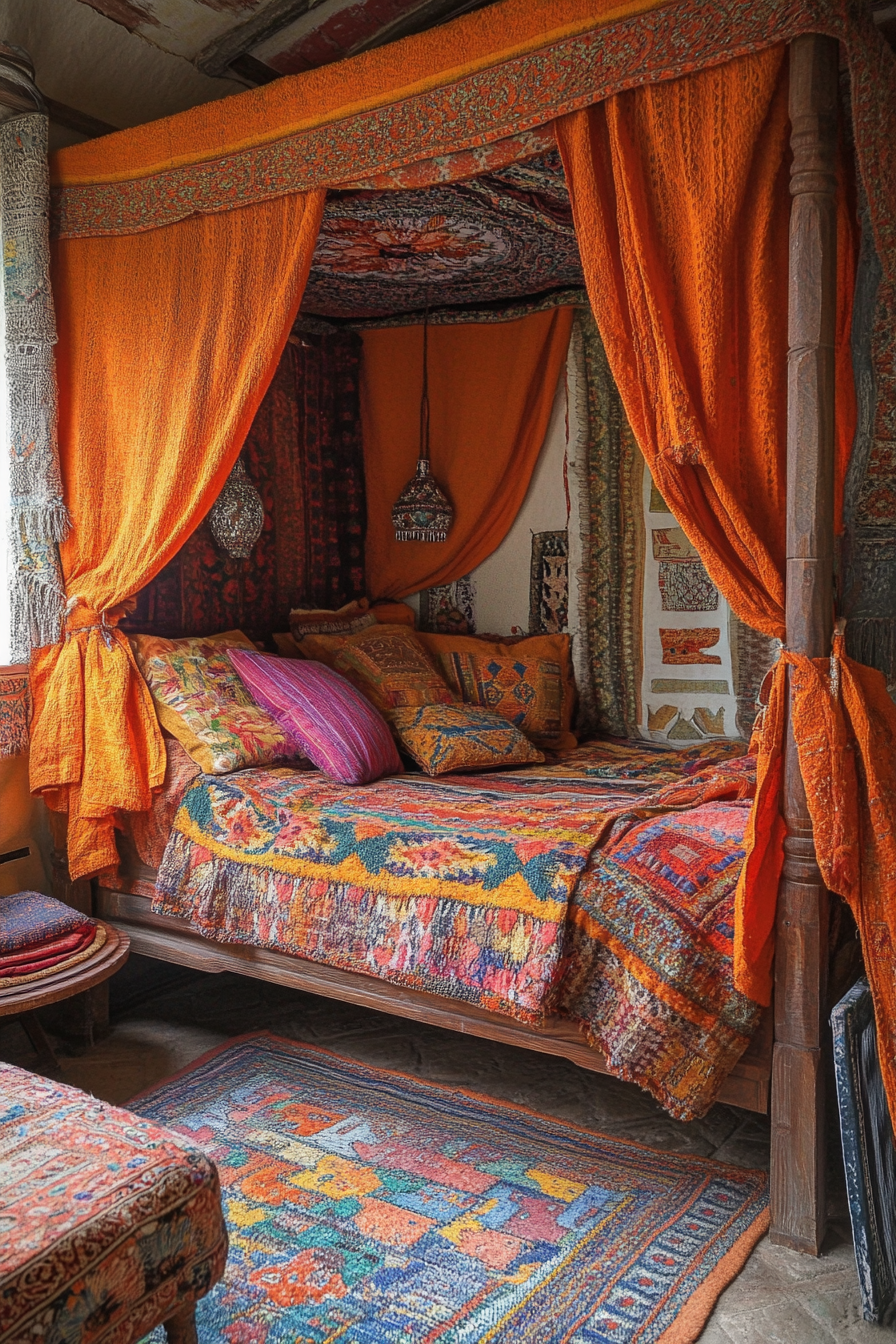 Boho Bedroom with Canopy