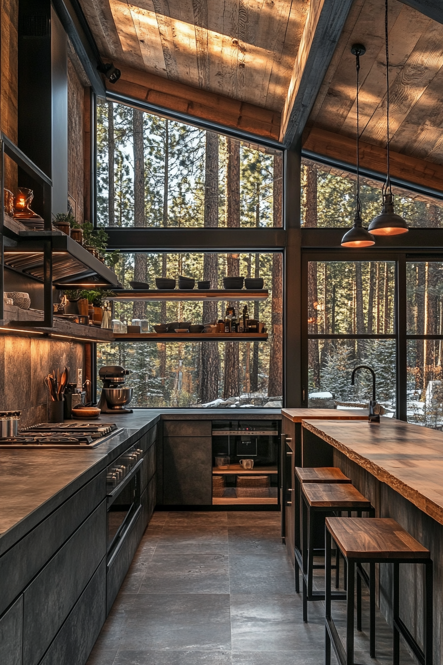 little cabin kitchen