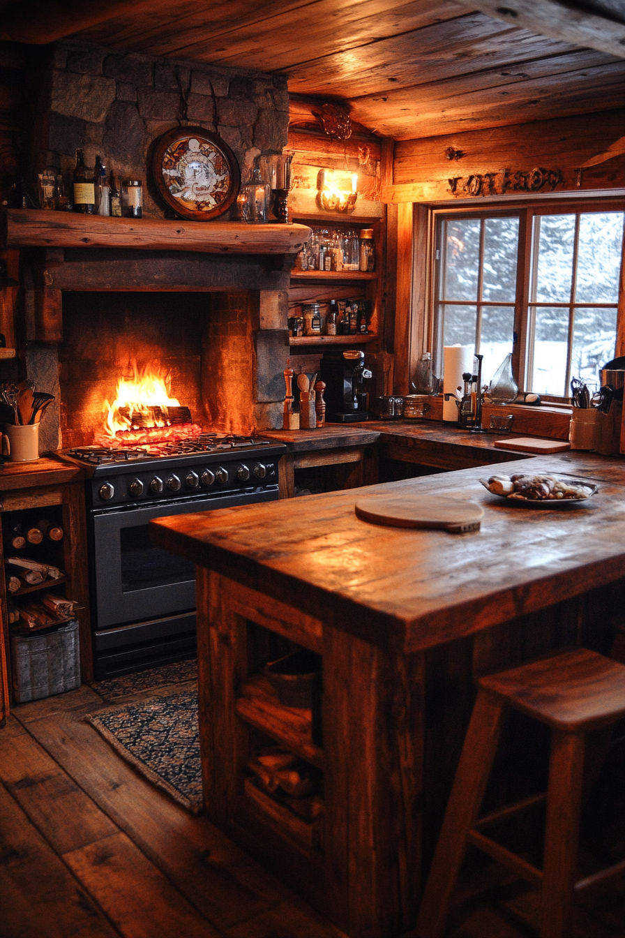 little cabin kitchen