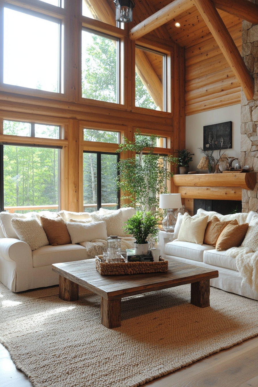 little cabin living room