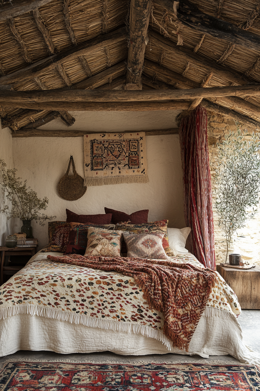 Boho Bedroom with Canopy