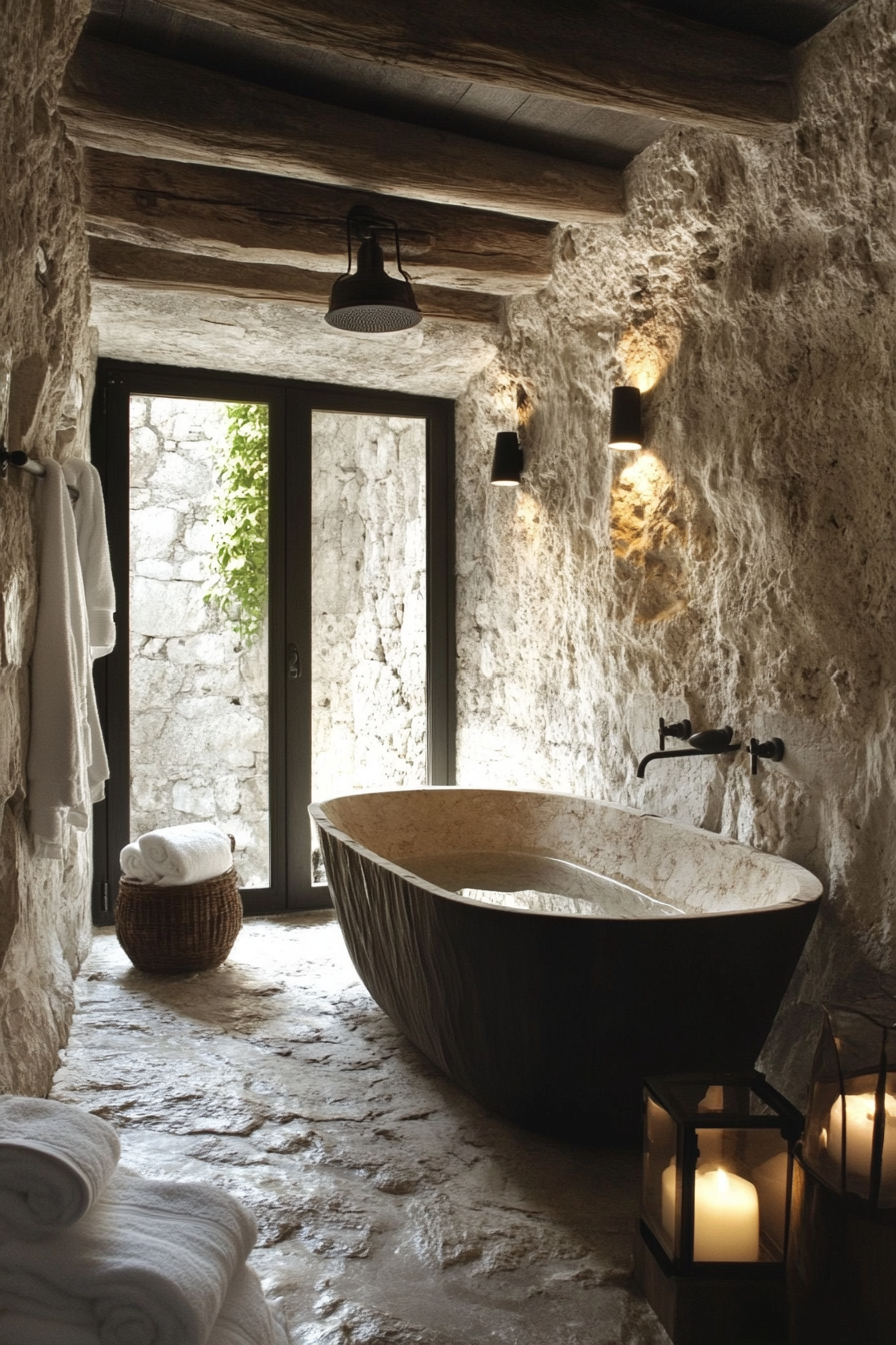 Rustic Wet Room Ideas