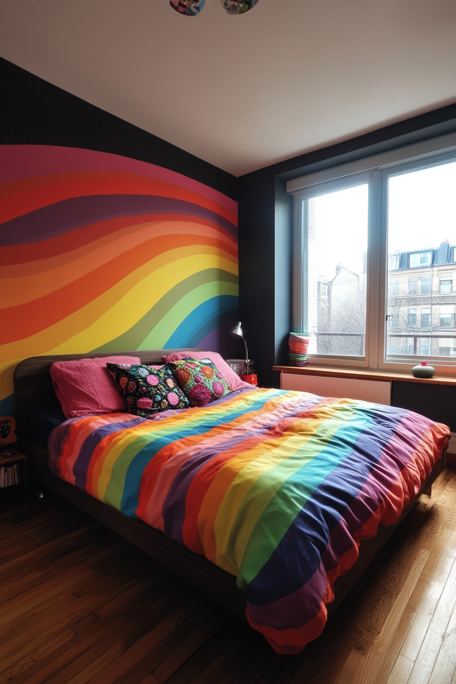 Colorful Minimalist Bedroom