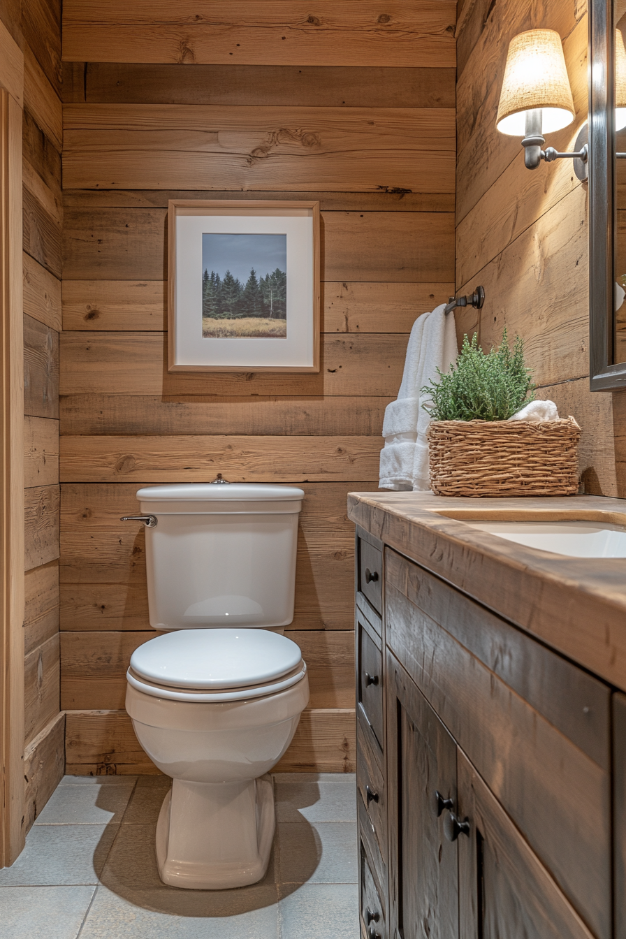 little cabin bathroom