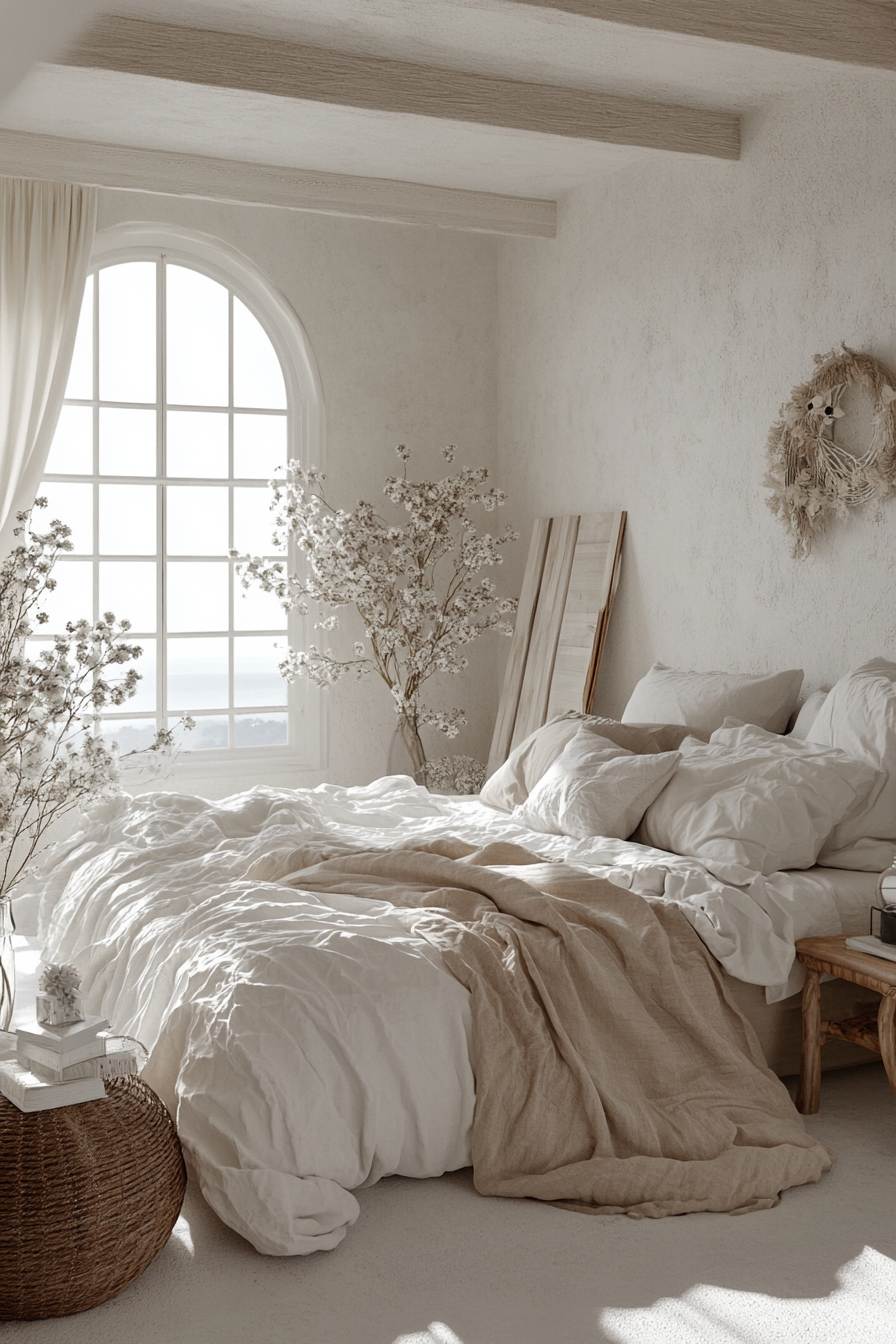 Monochrome Boho Bedroom