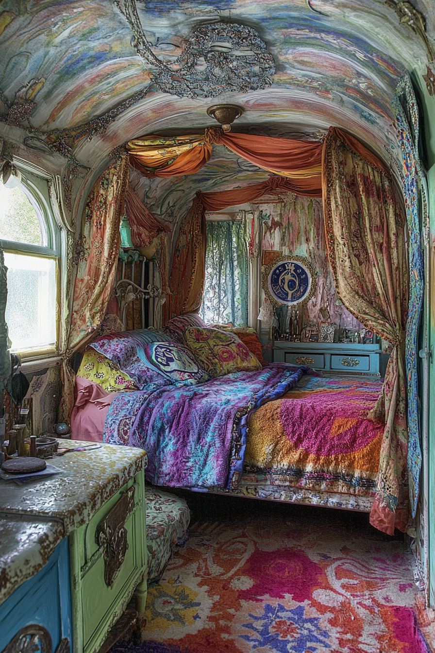 Boho Bedroom with Canopy