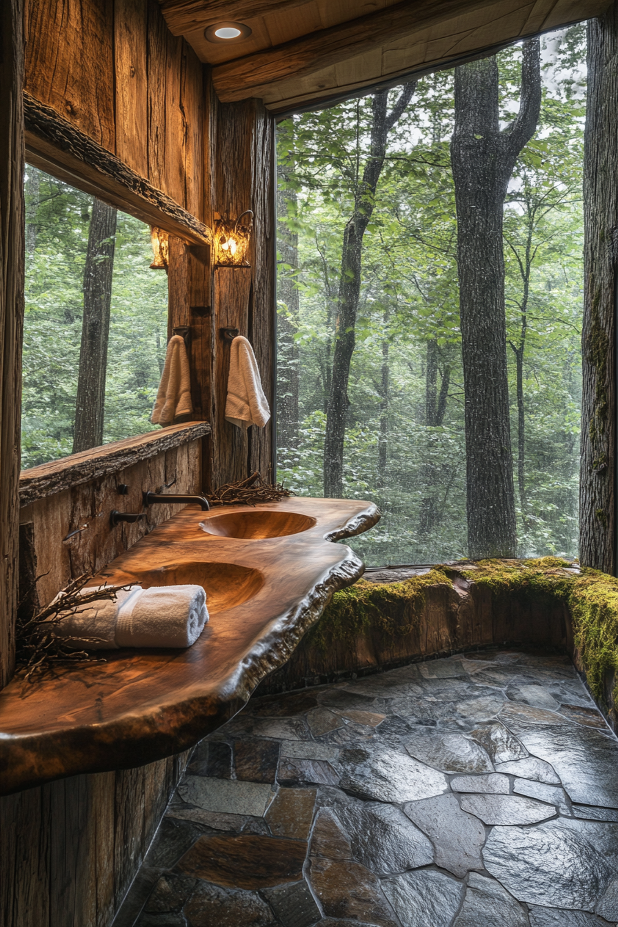 Rustic Wet Room Ideas