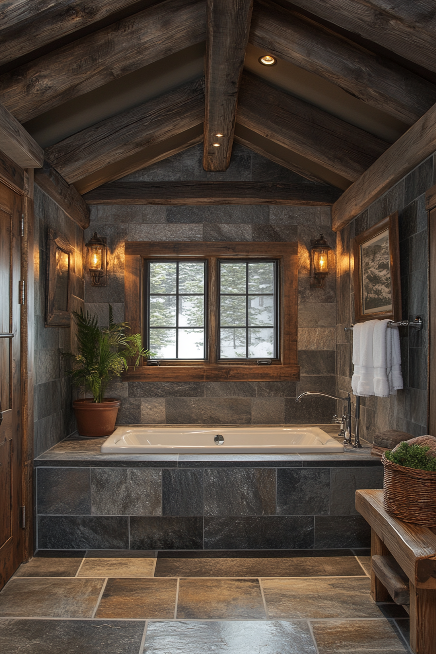 Rustic Wet Room Ideas