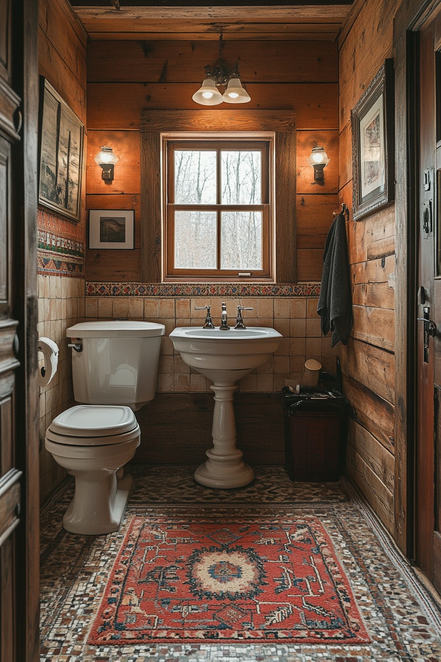 little cabin bathroom