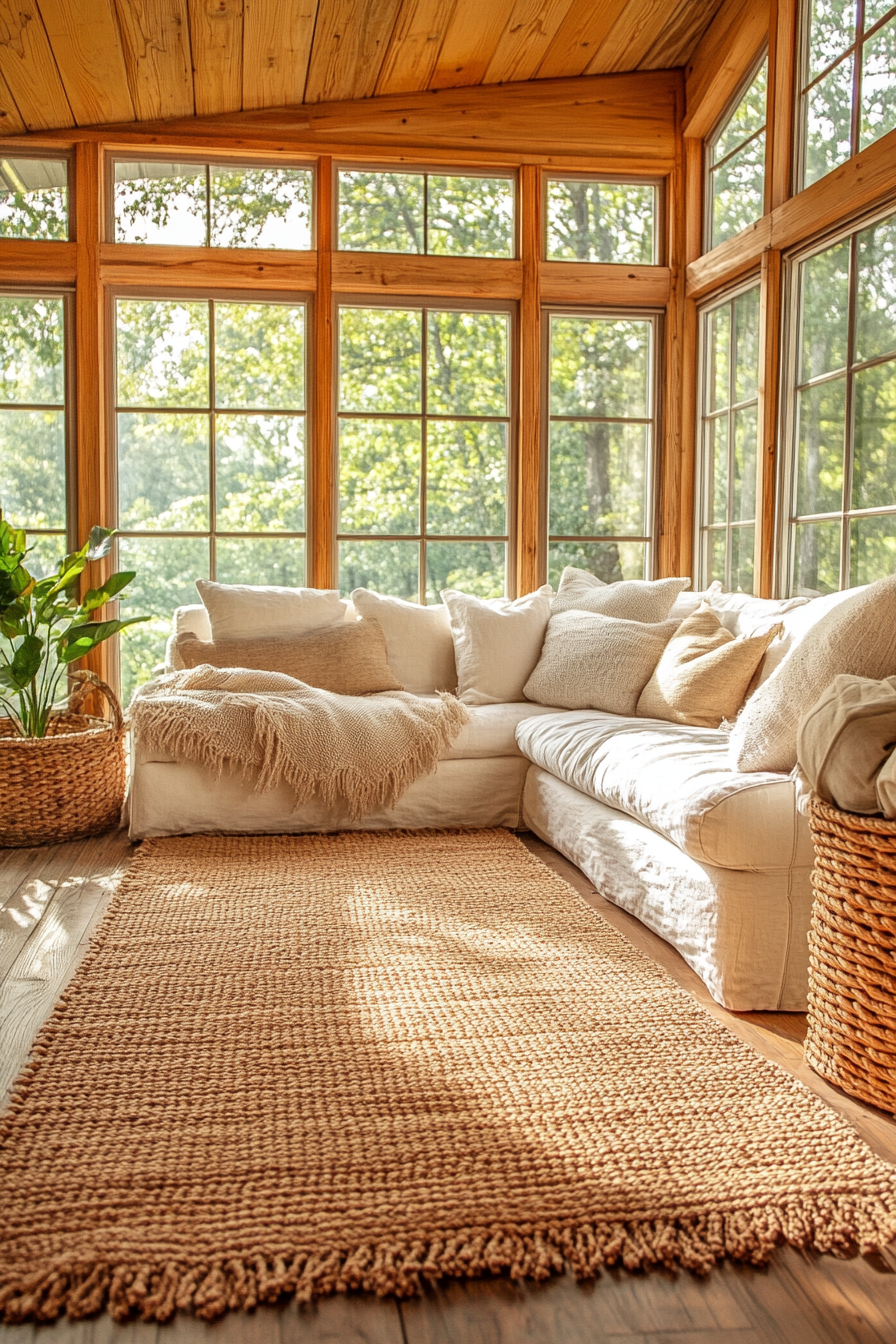 little cabin living room