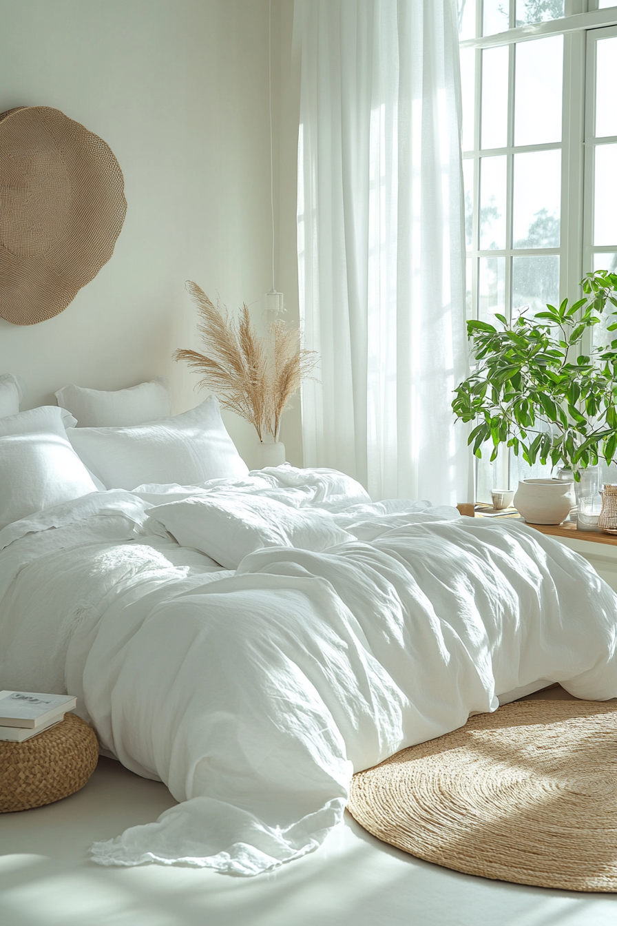 Monochrome Boho Bedroom