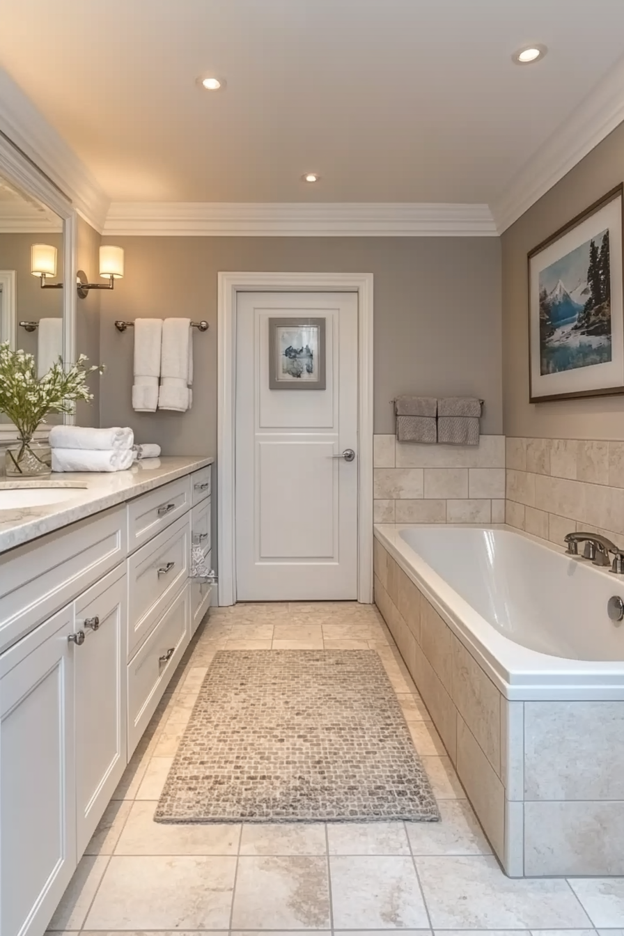 small bathroom with tub