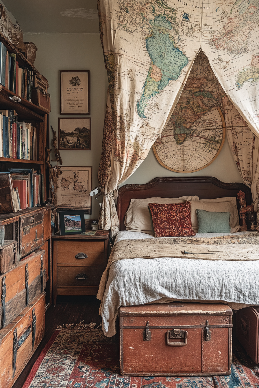 Boho Bedroom with Canopy