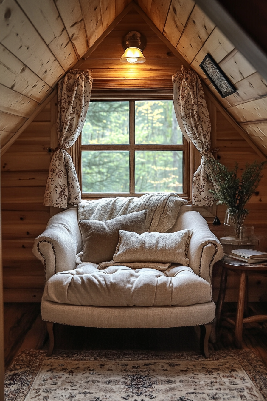 little cabin living room