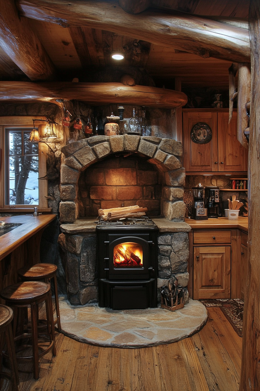 little cabin kitchen