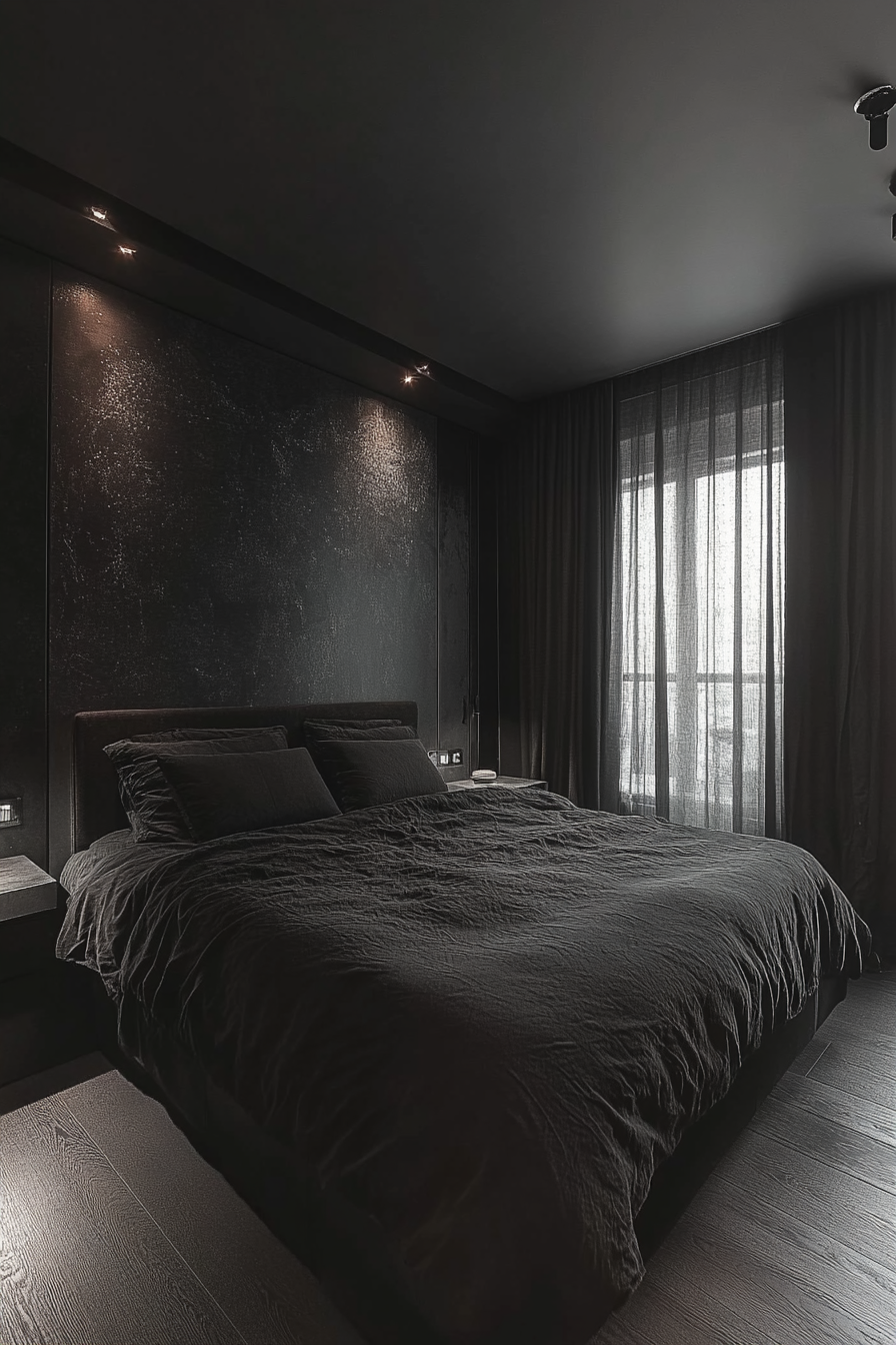 black bedroom