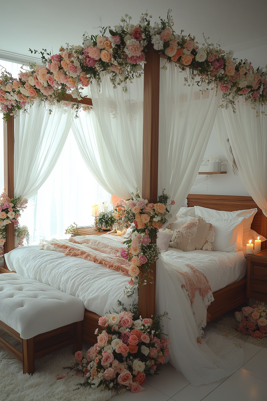 Boho Bedroom with Canopy