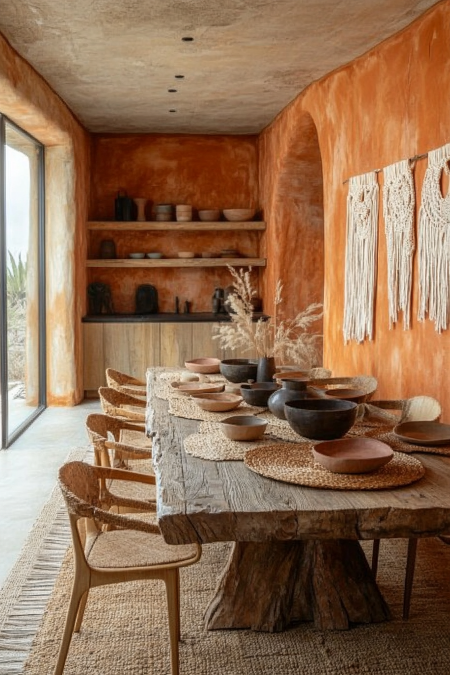 earthy boho decor