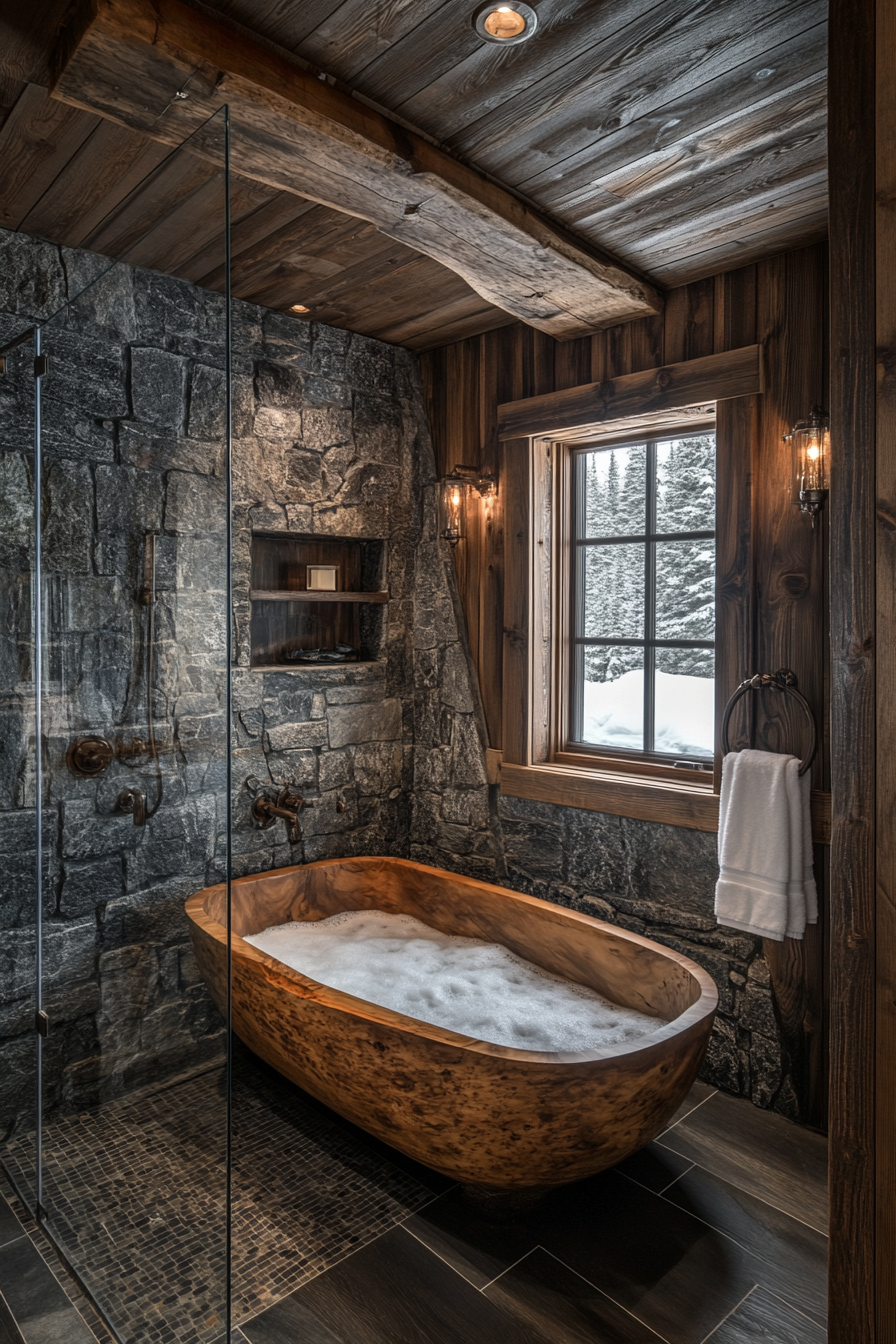 Rustic Wet Room Ideas