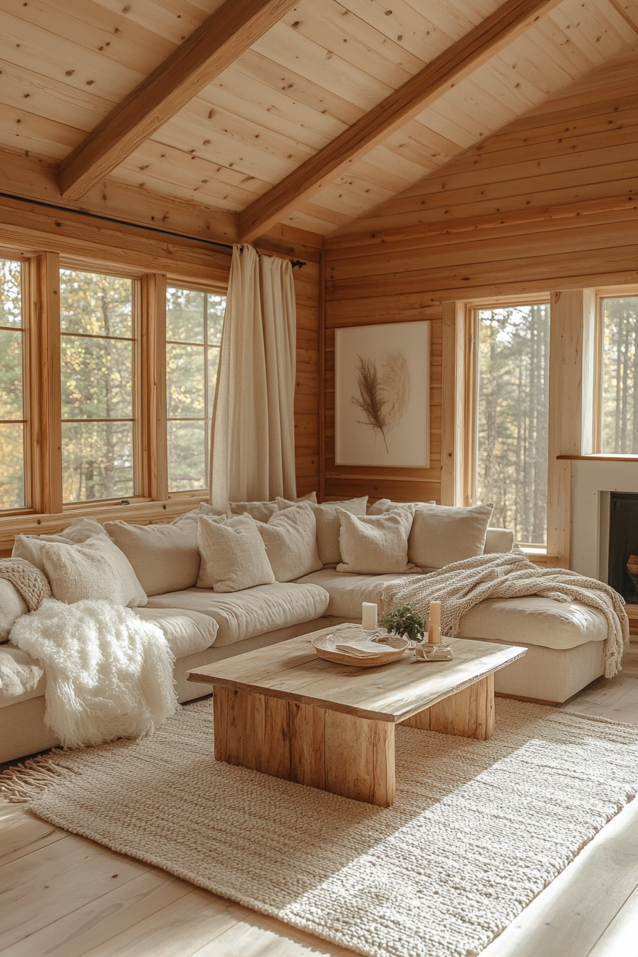 little cabin living room