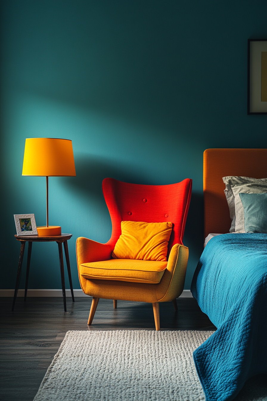 Colorful Minimalist Bedroom