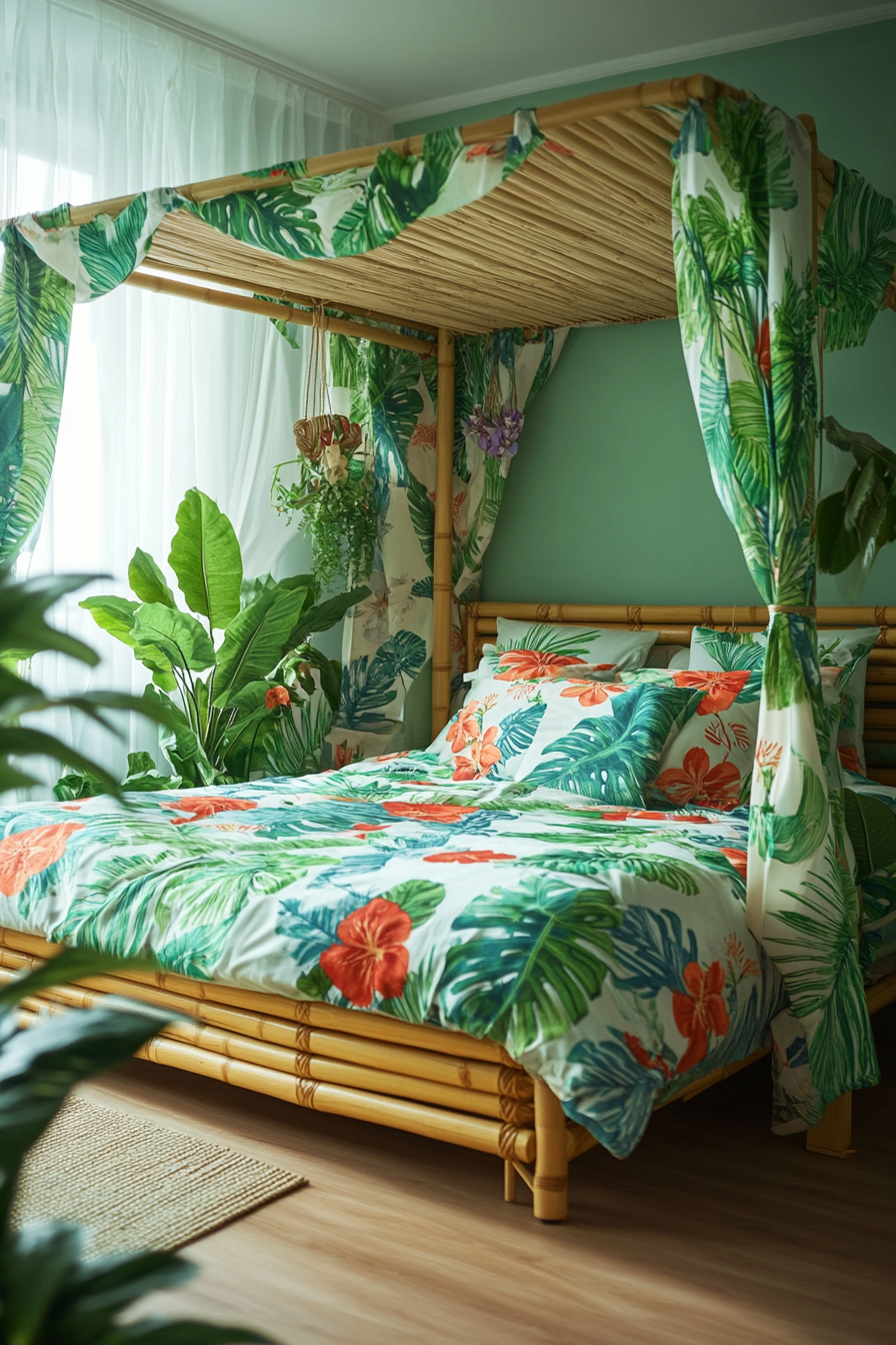 Boho Bedroom with Canopy