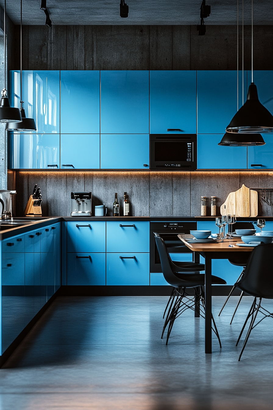 Powder Blue Kitchen Cabinets