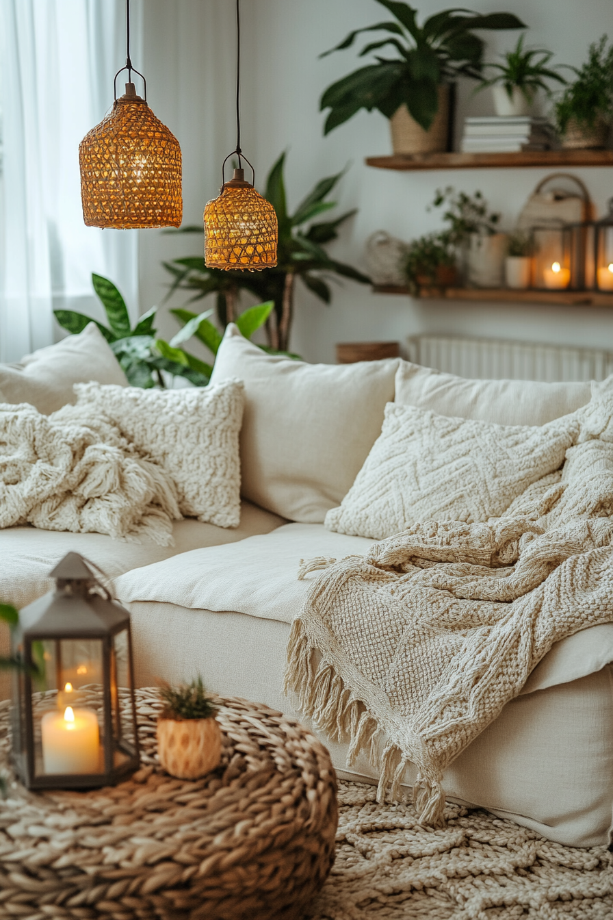 earthy boho decor