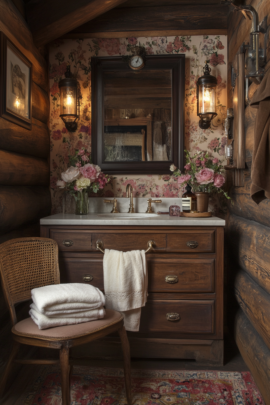 little cabin bathroom