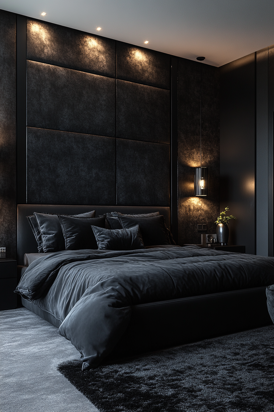 black bedroom