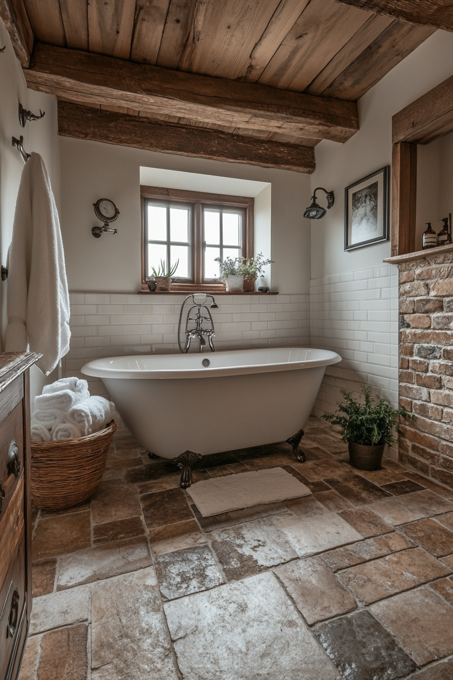 Rustic Wet Room Ideas