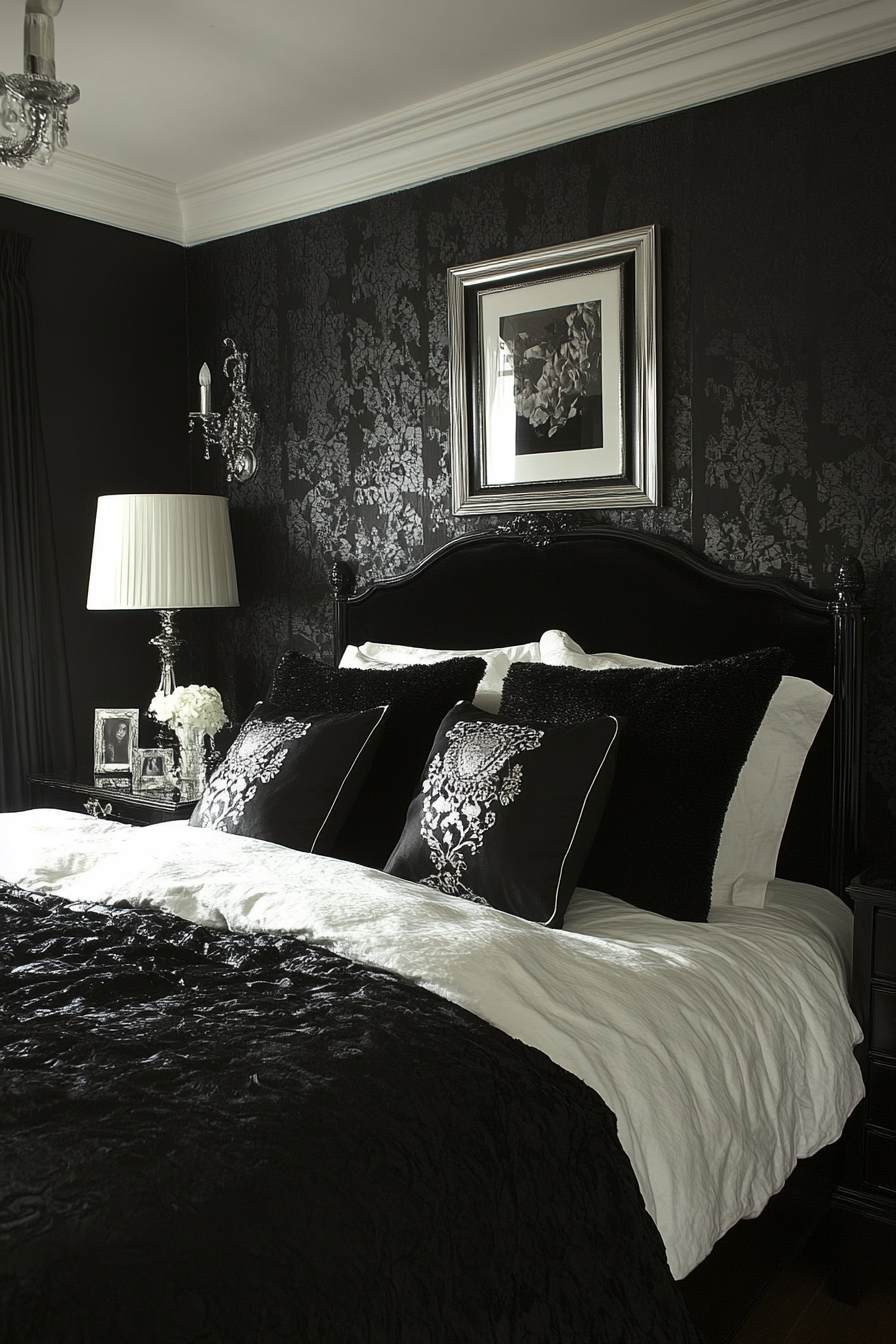 black bedroom