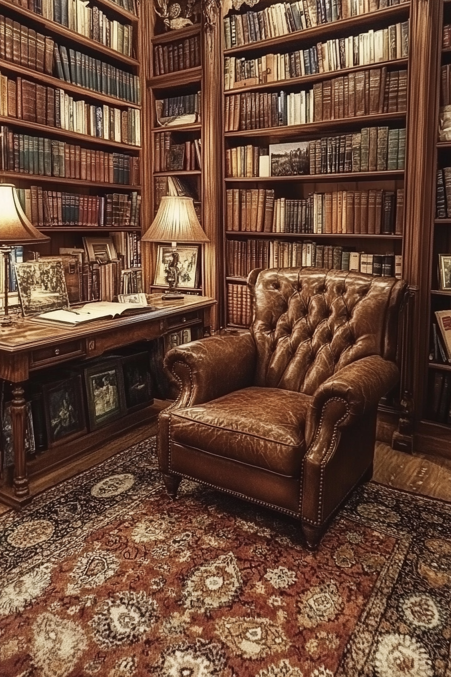 Cozy home library