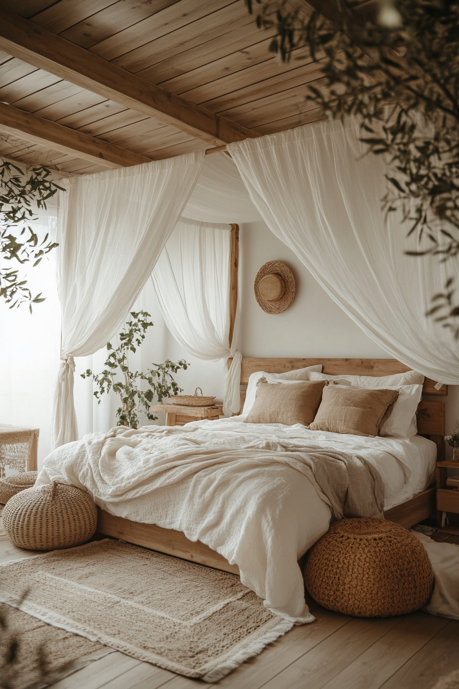 Boho Bedroom with Canopy