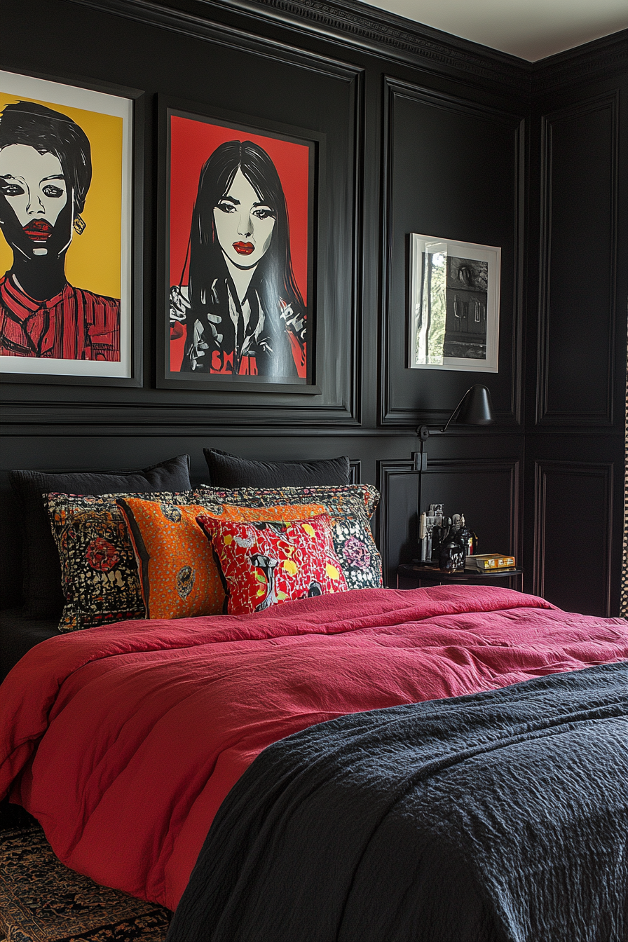 black bedroom