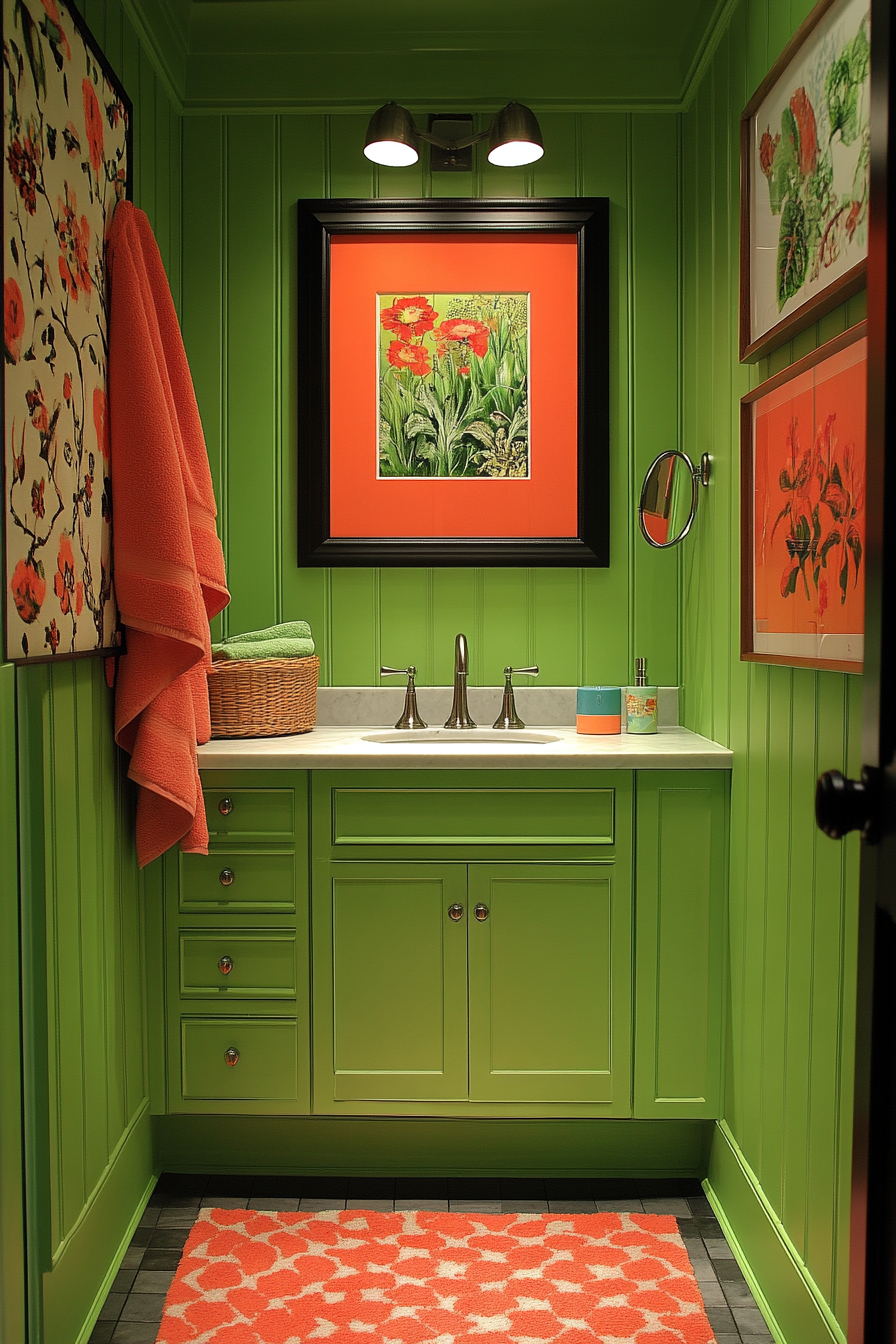 green bathroom