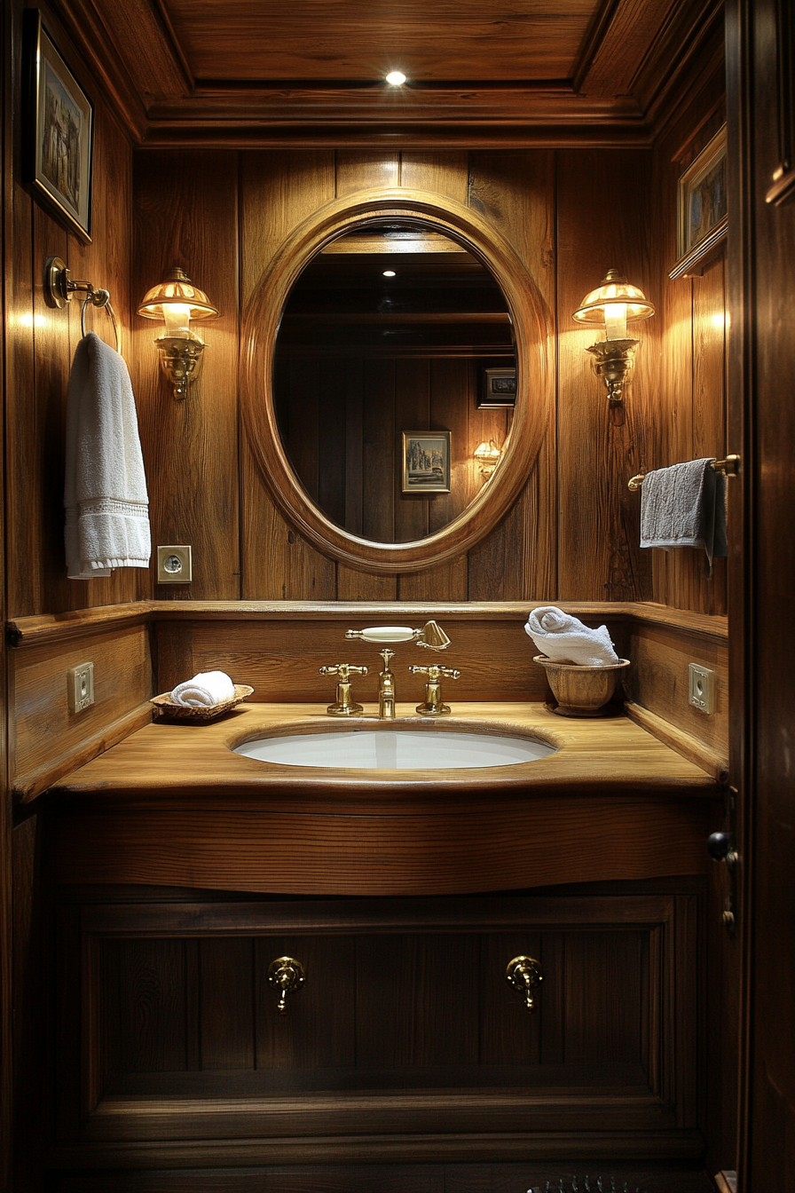 little cabin bathroom