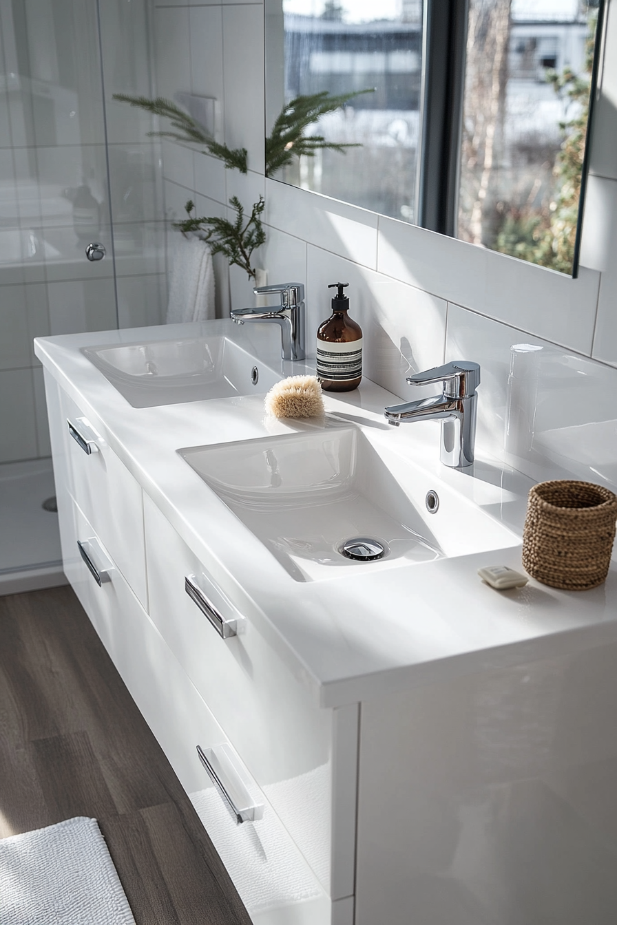 double sink bathroom vanity