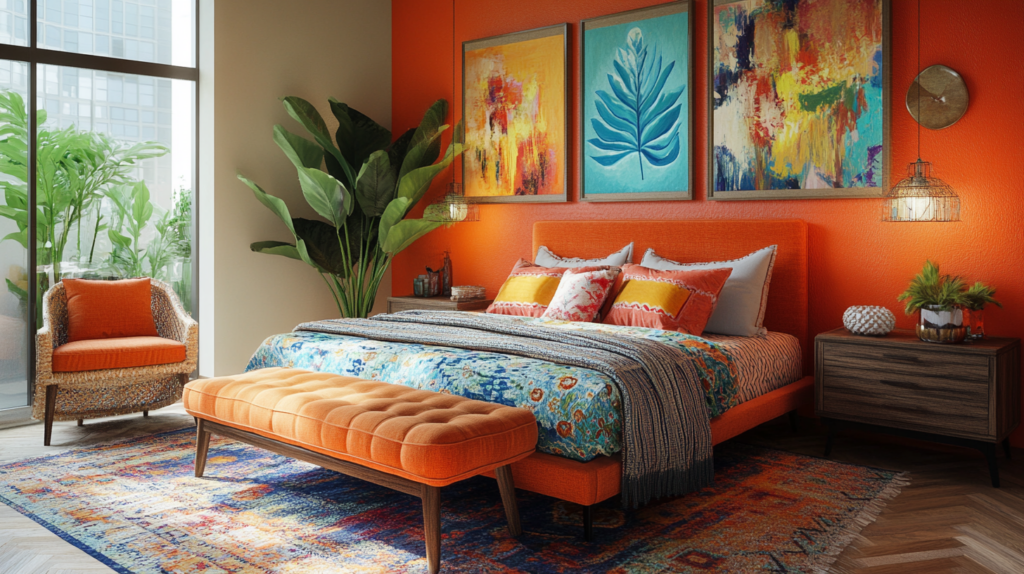 Colorful Eclectic Bedroom