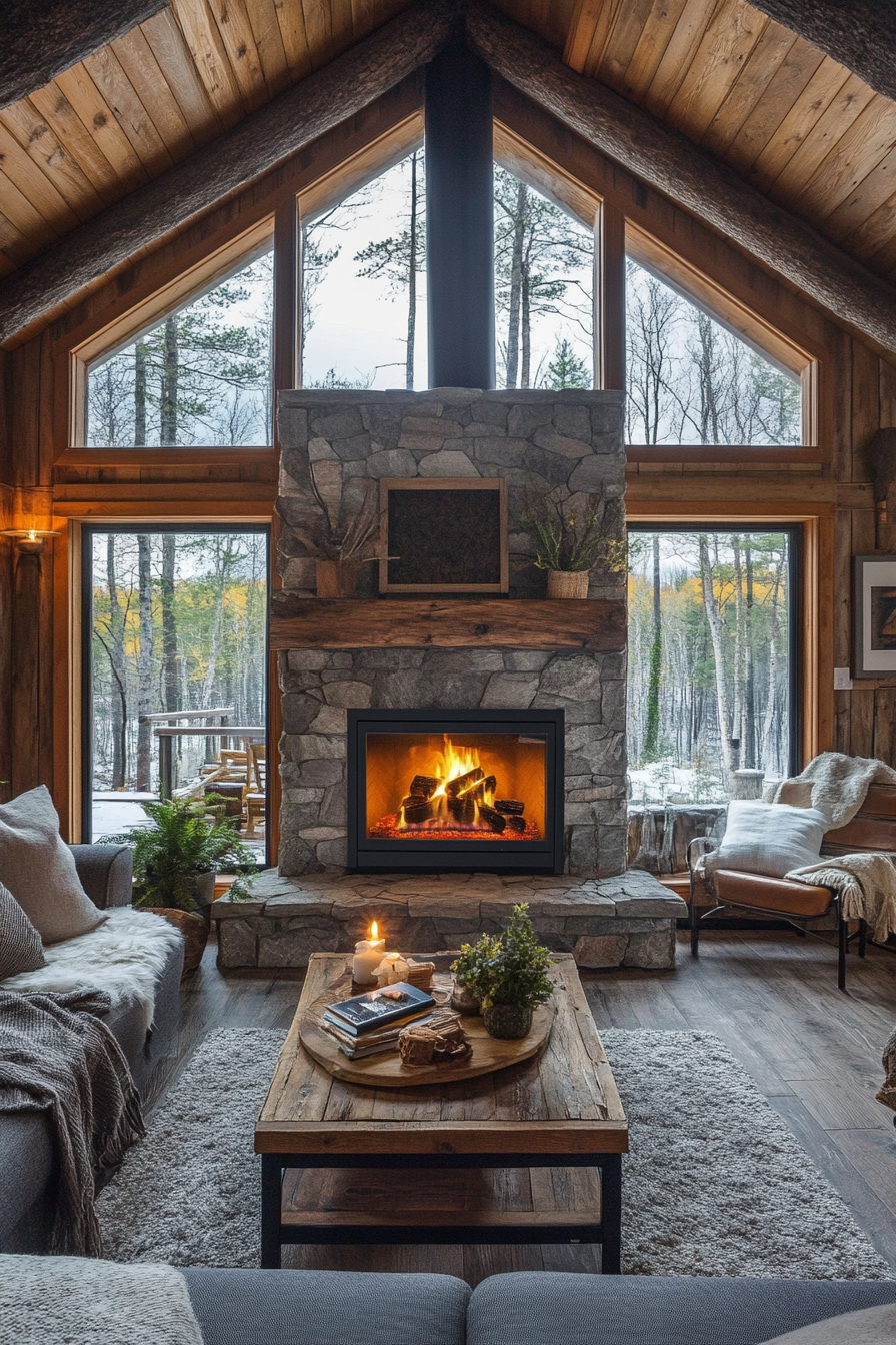 little cabin living room