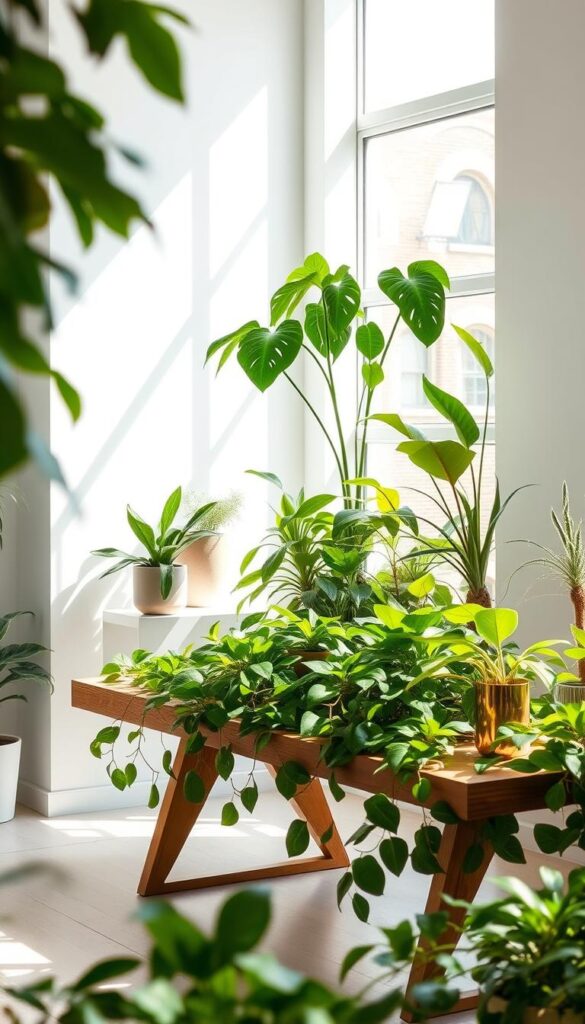 Indoor environment setup for plants