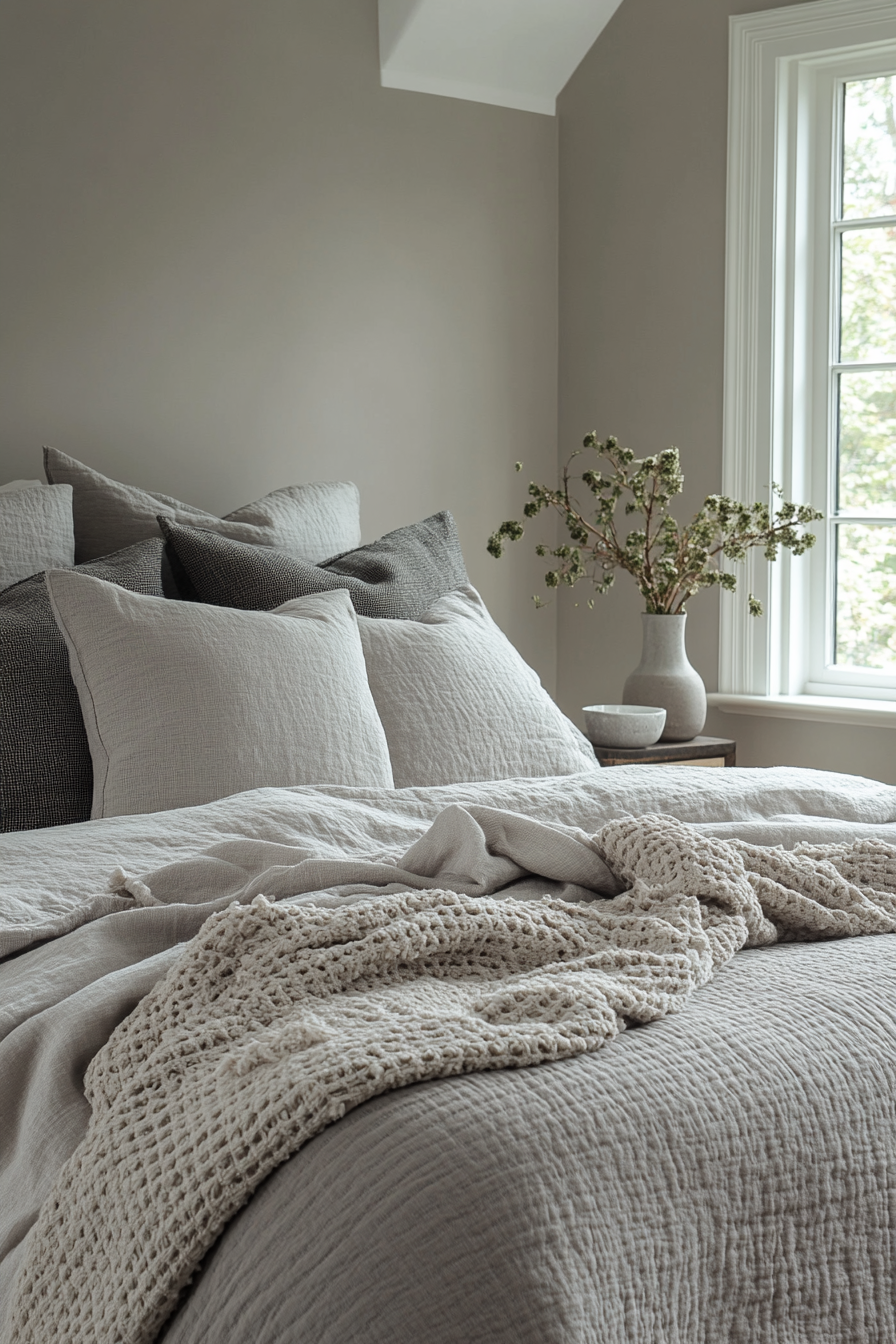 Monochrome Boho Bedroom