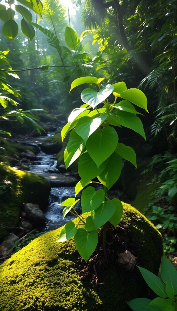 Philodendron Spiritus Sancti plant in natural habitat