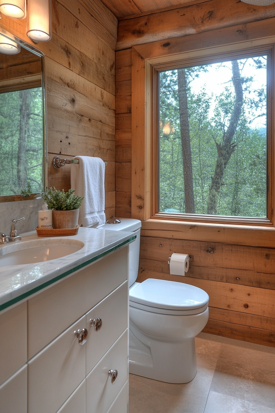 little cabin bathroom