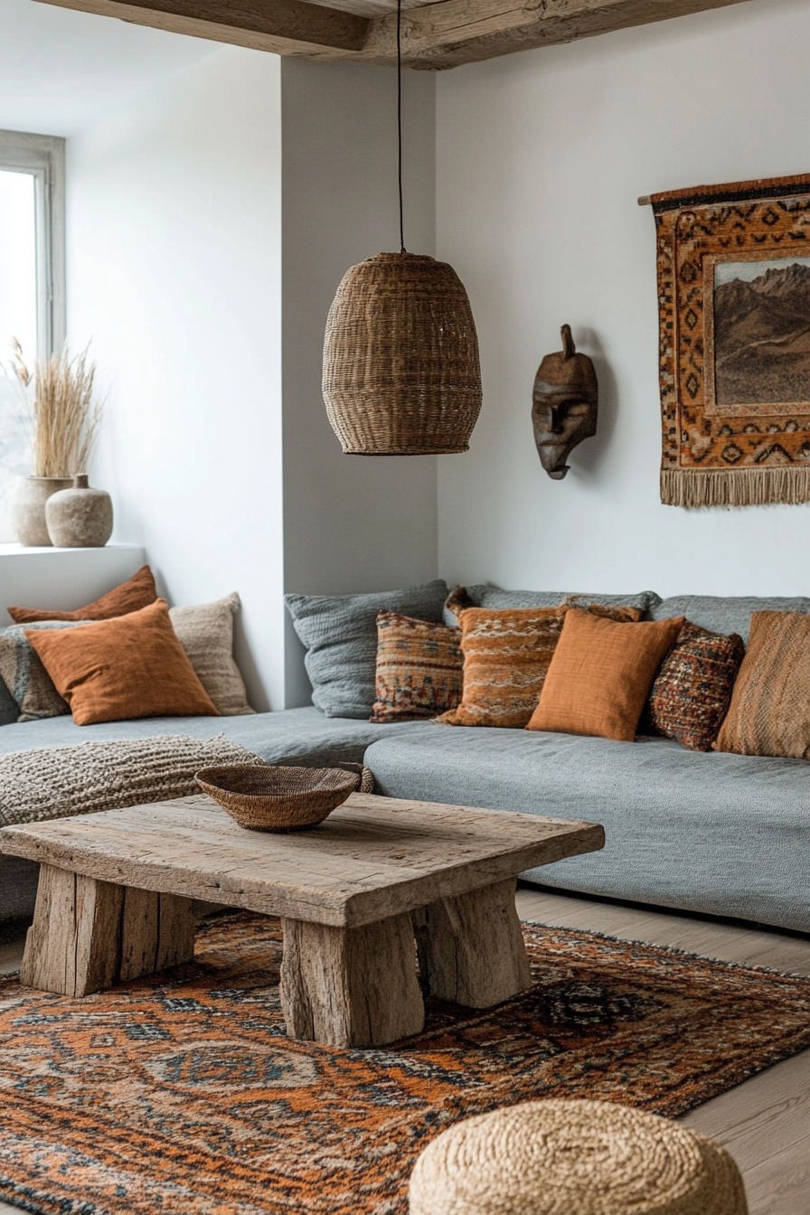 earthy boho decor